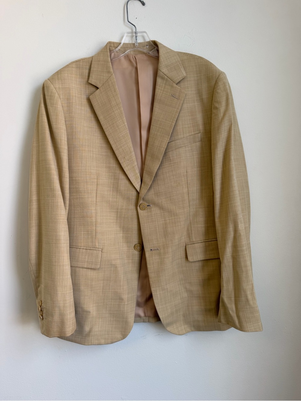 Men's Tan Two-Button Blazer